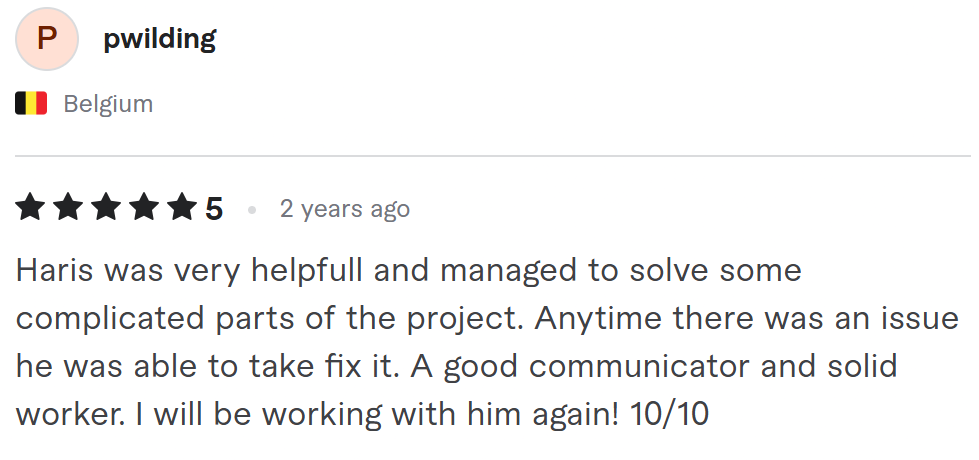 Client review screenshot 2