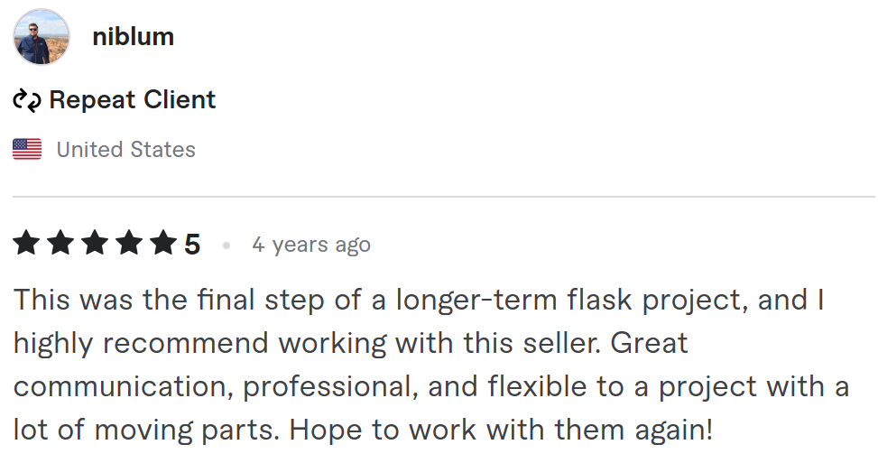 Client review screenshot 3